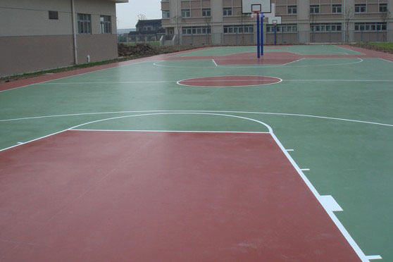 湖南硅PU篮球场（湖南醴陵消防队硅PU篮球场）